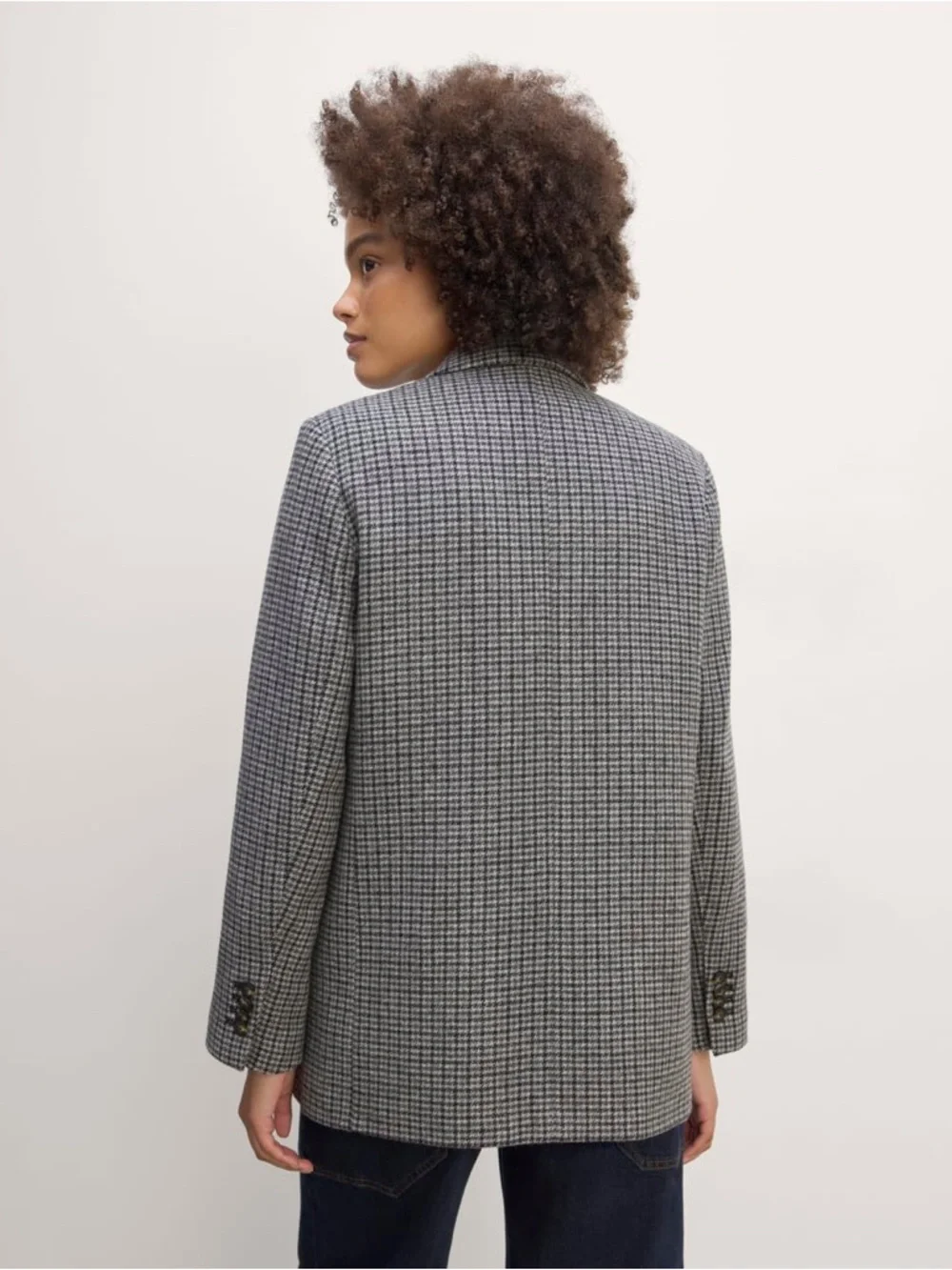 Everlane Oversized Blazer in Wool Gray Women's Size 4 - Picture 4 of 16